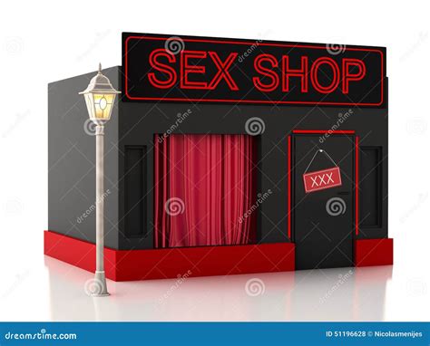 Sex Shop D Illustration Stock Illustration Illustration Of Erotic