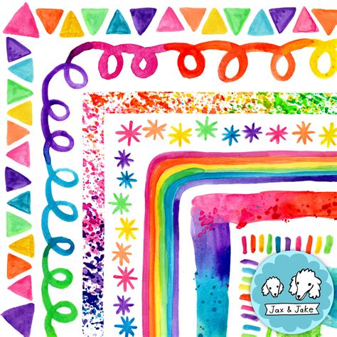 rainbow border - Clip Art Library