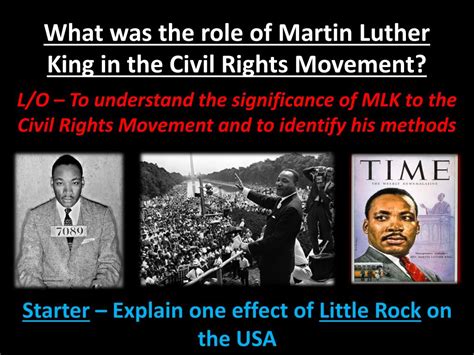 PPT - What was the role of Martin Luther King in the Civil Rights Movement? PowerPoint ...