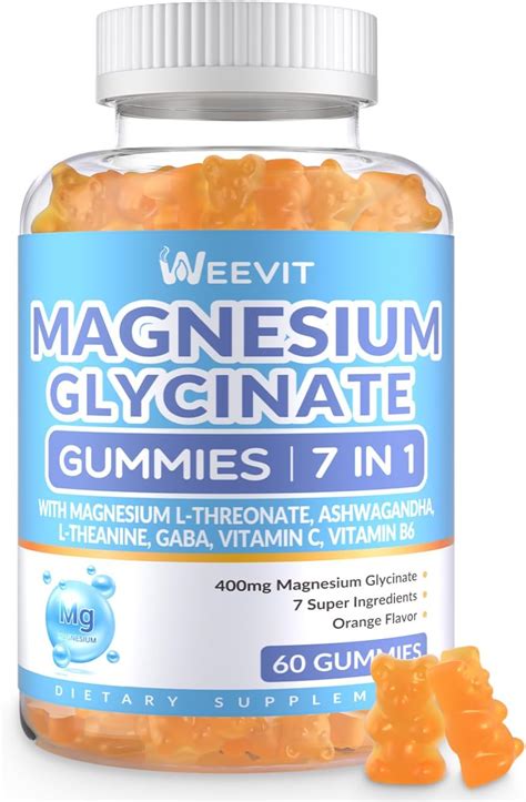 Amazon Magnesium Glycinate Gummies Mg For Women And Men With