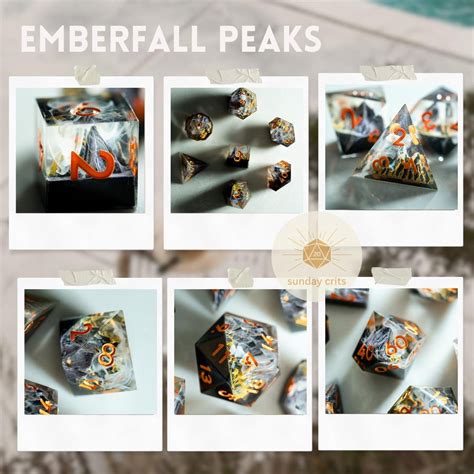 sharp edge dnd dice set ocean wave dice  gold numbers pc