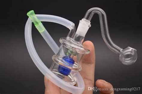 Hand Size Glass Oil Burner Bubbler Water Bong Small Glass Pipes Bubbler