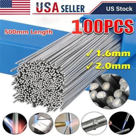 100PC Easy Melt Aluminum Solution Welding Flux Cored Rods Wire Brazing