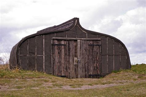 The Holy Island Of Lindisfarne S Traditional Sheds Made Of Upturned