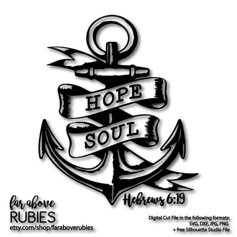 Hope Anchors The Soul Hebrews Svg Eps Dxf Png