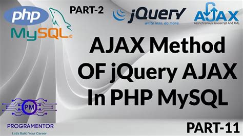 11 AJAX Method Of JQuery AJAX In PHP MySQL JQuery AJAX Tutorial