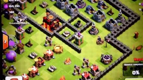 Attacco Con Tutte Le Truppe E Gli Incantesimi Di Clash Of Clans Youtube