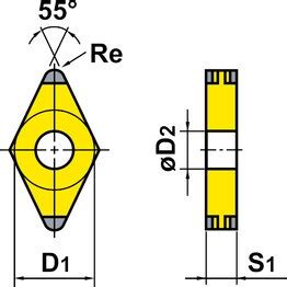 Coroturn Insert For Turning Dcet Zoro Uk