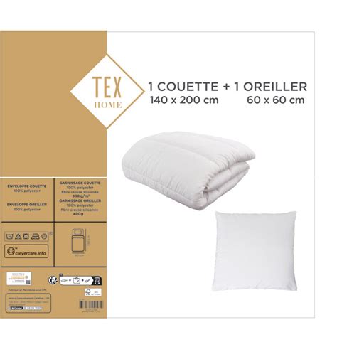 Tex Home Kit Couette Oreiller