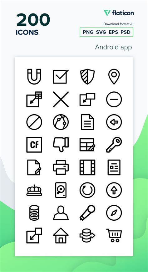 200 free icons of Android app designed by Freepik | Android app design ...