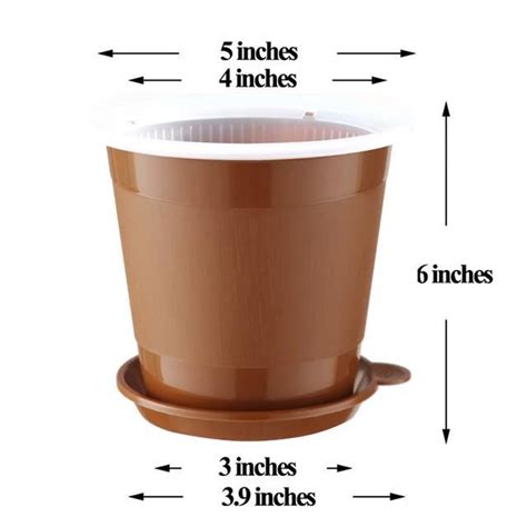 Pot De Fleur Inch Clear Coffee Piece Pot D Orchid Es En Plastique