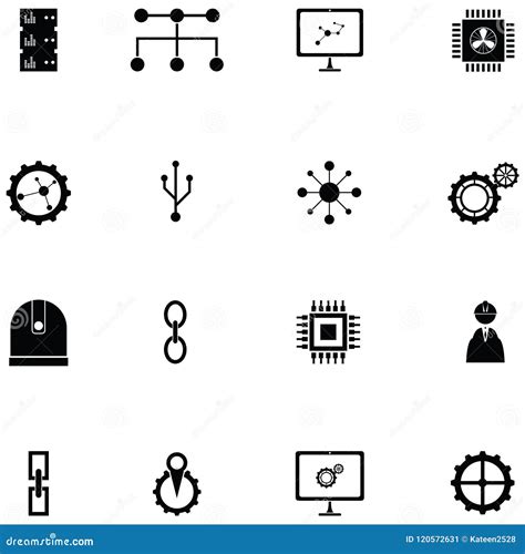 System icon set stock vector. Illustration of vector - 120572631