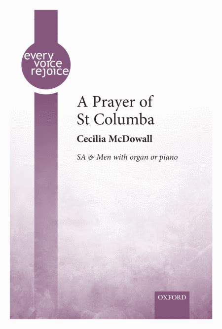 A Prayer Of St Columba By Cecilia Mcdowall Digital Sheet Music For Octavo Download And Print