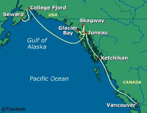 alaska itinerary maps information ceals alaska cruises land tours