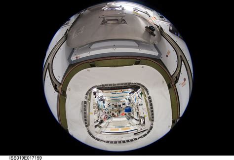 ESA Fisheye View From Harmony Into The European Columbus Laboratory