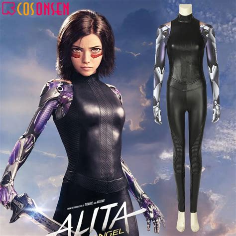 Alita Sava Melek Alita Cosplay Kost M D Bask L Ceket S Per Kahraman