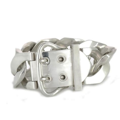 Bracelet Herm S Boucle Sellier Tgm En Argent