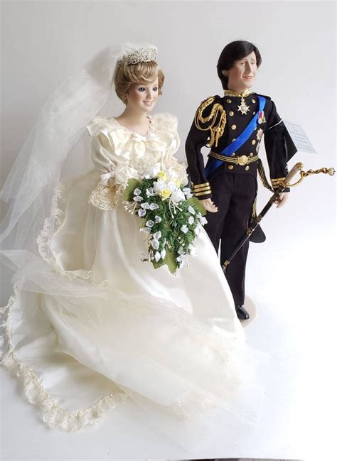 Princess Diana And Prince Charles 19 Inch Wedding Dolls From Danbury