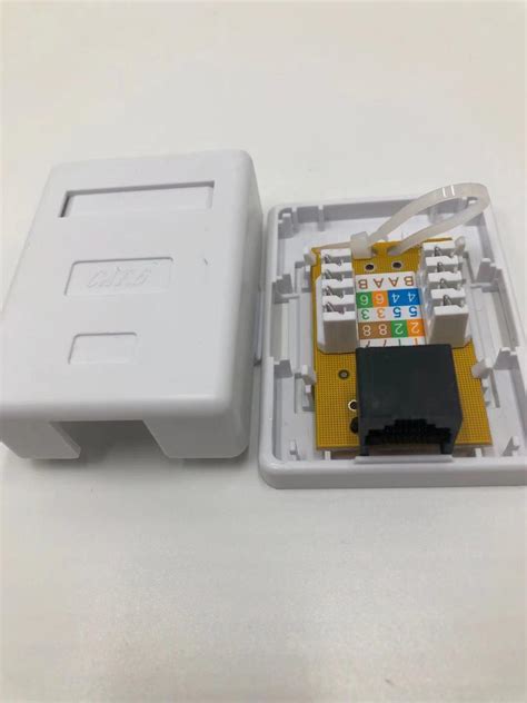 Network Rj Utp Cat Single Port Surface Mounting Box Rj Socket