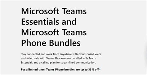 Microsoft Introduces New Teams Essentials And Teams Phone Bundle At A