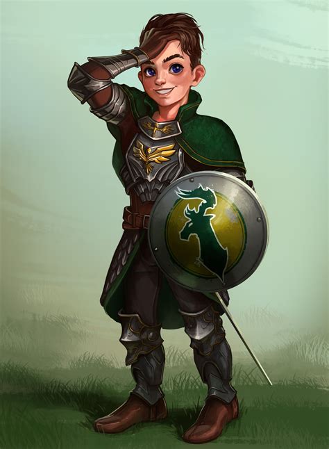 [Art] My buddy's Halfling Ancients Paladin, Arthur Lightmight, drawn by ...