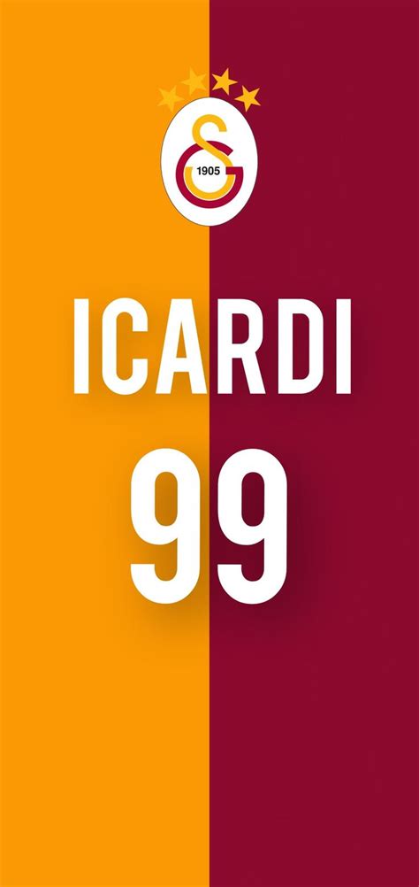 The Logo For Icardi Is Shown In White And Orange With Stars Above It