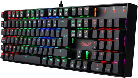 Redragon K Mitra Teclado Gaming Mec Nico Rgb Construcci N Abs Y