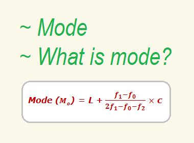 10 Math Problems: Mode | What is mode?