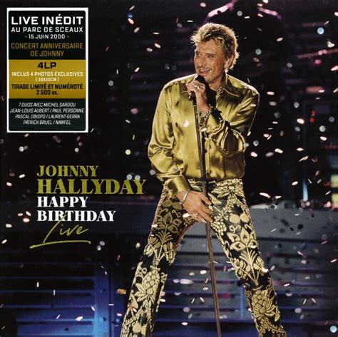 Johnny Hallyday Coffret LP Happy Birthday Live Parc De Sceaux 15 06