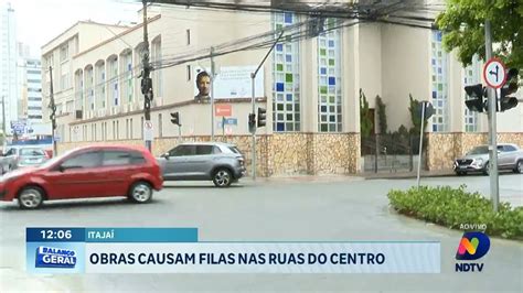 Obras Interditam Ruas No Centro De Itaja Manobras Liberadas Nos