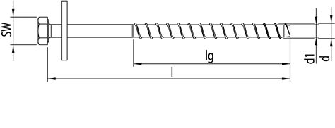 MULTI-MONTI-plus S 12,0 x 200, Sechskantkopf, A2K, 25 St. | 200 | 48465