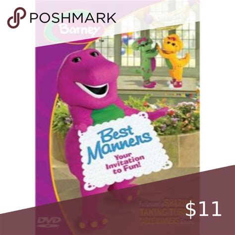 Universal Studios Barney Best Manners Your Invitation To Fun Dvd