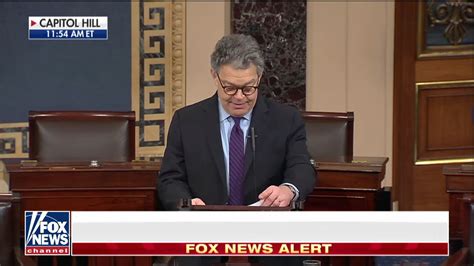 Al Franken Announces His Resignation Sometime In The Future Youtube