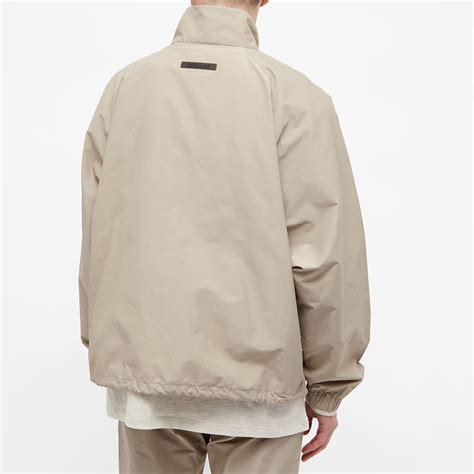 Fear Of God ESSENTIALS Half Zip Track Jacket Goat END