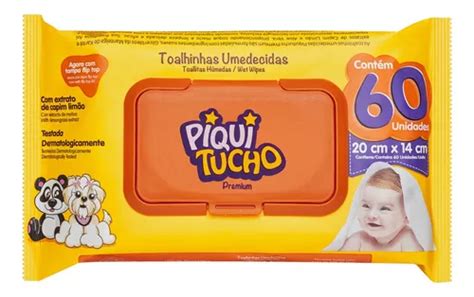 Toalhas Umedecidas Piquitucho Premium 60 U MercadoLivre