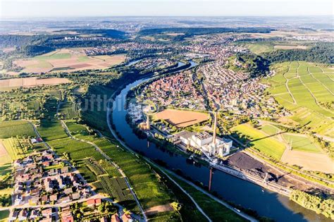 Walheim Von Oben Dorfkern Und Kraftwerk Walheim EnBW An Den Fluss