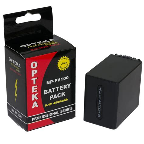 Opteka NP FV100 4500mAh Ultra High Capacity Li Ion Battery Pack For