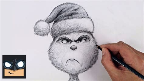 Cómo dibujar el Grinch con lápiz Cartonionline