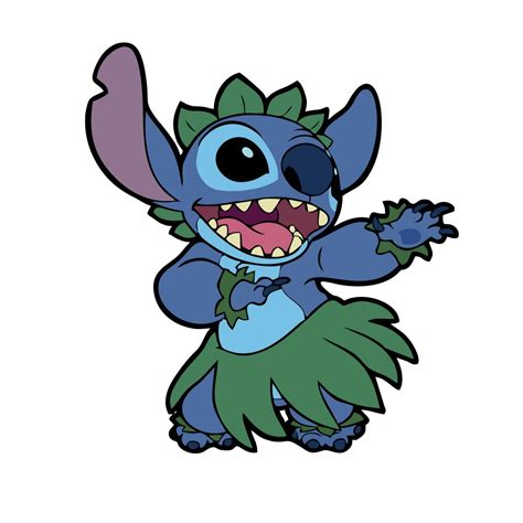 Lilo And Stitch Cartoon Poses Vector Editorial Vector Art At