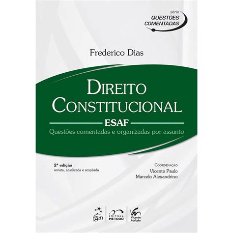 Livro Série Questões Comentadas Direito Constitucional ESAF