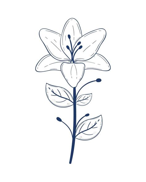 flower garden sketch 16926699 Vector Art at Vecteezy