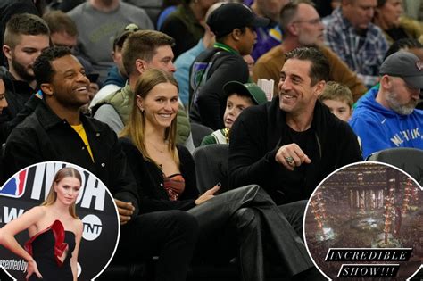 Aaron Rodgers And Rumored Girlfriend Mallory Edens Attend Ed Sheeran