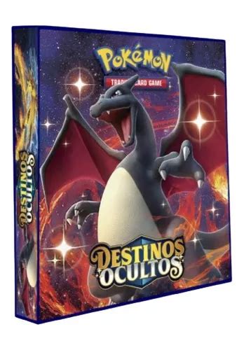 Álbum Pasta Fichário Porta Cartas Pokémon Charizard Shiny MercadoLivre