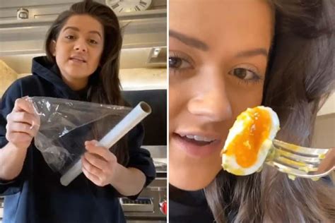 Woman Shares Hack For The Perfect Poached Egg By Using Cling Film To Keep It In Shape The Us Sun