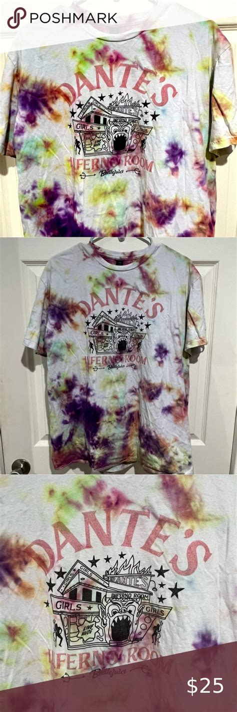 Beetlejuice Dantes Inferno Room Tie Dye Shirt L Tie Dye Shirt