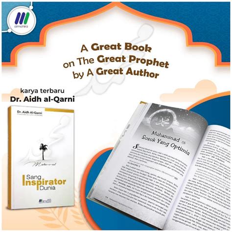 Jual Muhammad Sang Inspirator Dunia Buku Dr Aidh Al Qarni Latahzan