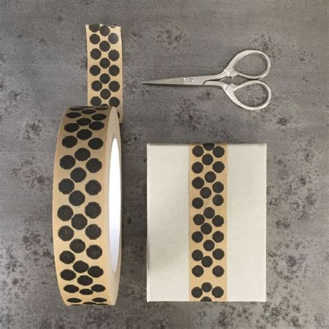 50M BROWN PAPER TAPE | BLACK DOTS