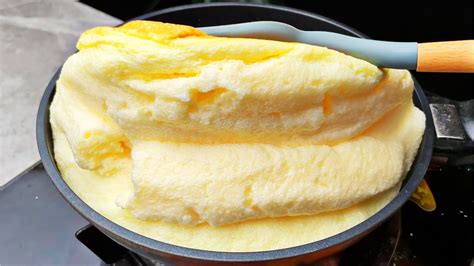 Super Fluffy Souffle Omelette Recipe 1 Cheap Ingredients Youtube