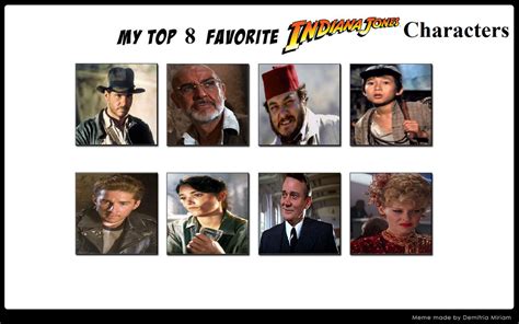 My Top 8 Favorite Indiana Jones Characters by BeeWinter55 on DeviantArt