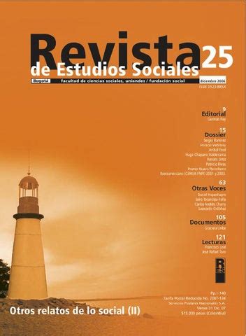 Revista De Estudios Sociales No By Publicaciones Faciso Issuu